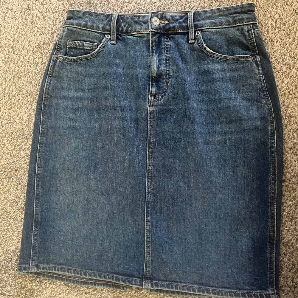 Jean A-line skirt
